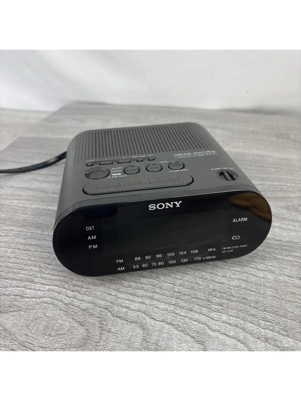 Sony ICF-C218 Dream Machine Alarm AM/FM Digital Clock Radio - Works Perfectly!!!